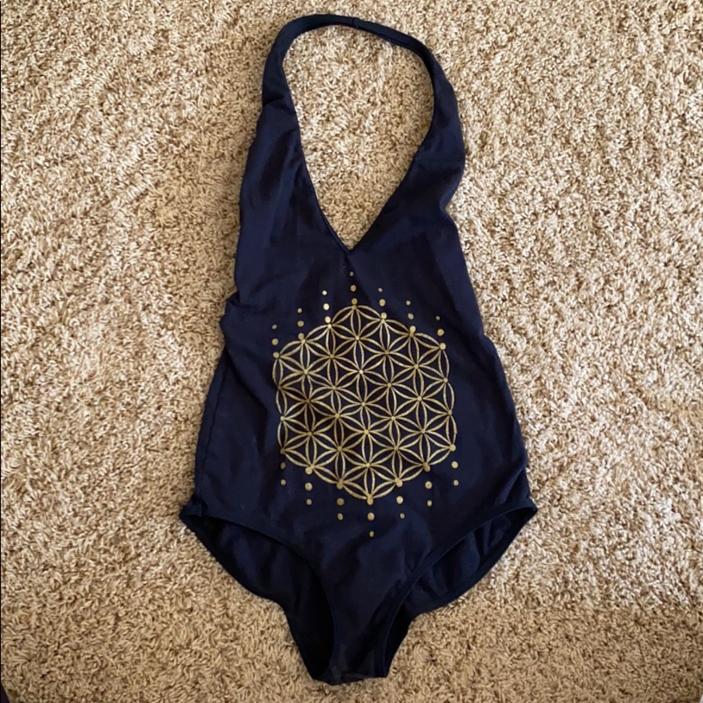 SOLD Grizzly Love Flower of life AA bodysuit